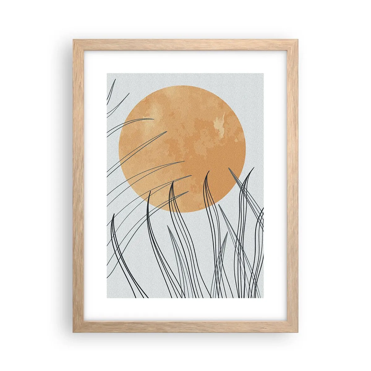 Een poster in een licht eiken lijst - Altijd naar de zon - 30x40 cm