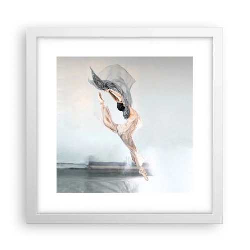 Poster in een witte lijst - In dans vervoering - 30x30 cm