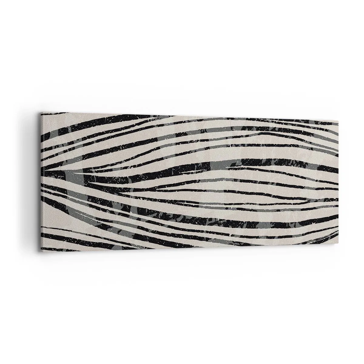 Schilderen op canvas - Lijnoverstromingsvlakte - 100x40 cm