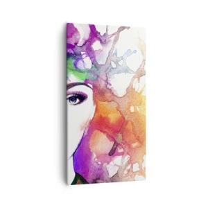 Schilderen op canvas - Met hoofd in de wolken - 55x100 cm