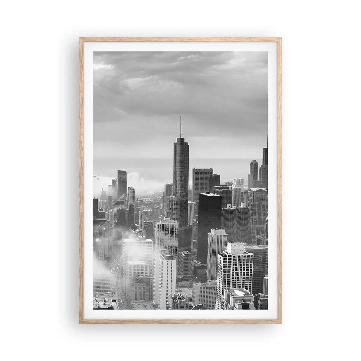 Een poster in een licht eiken lijst - Amerikaans landschap - 70x100 cm