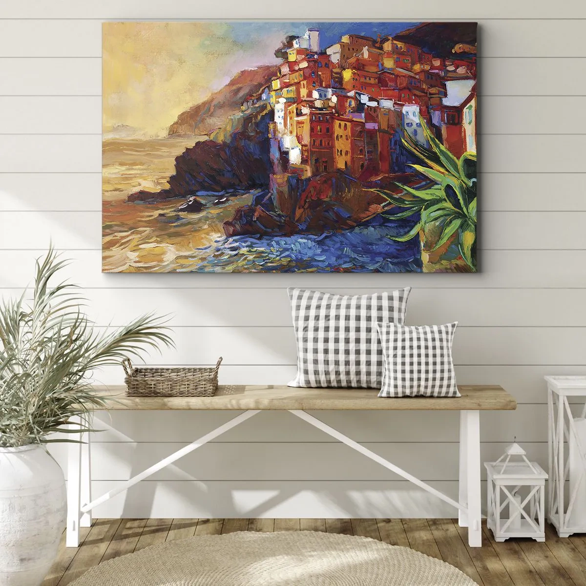 Schilderen op canvas - Italiaanse sfeer - 100x70 cm