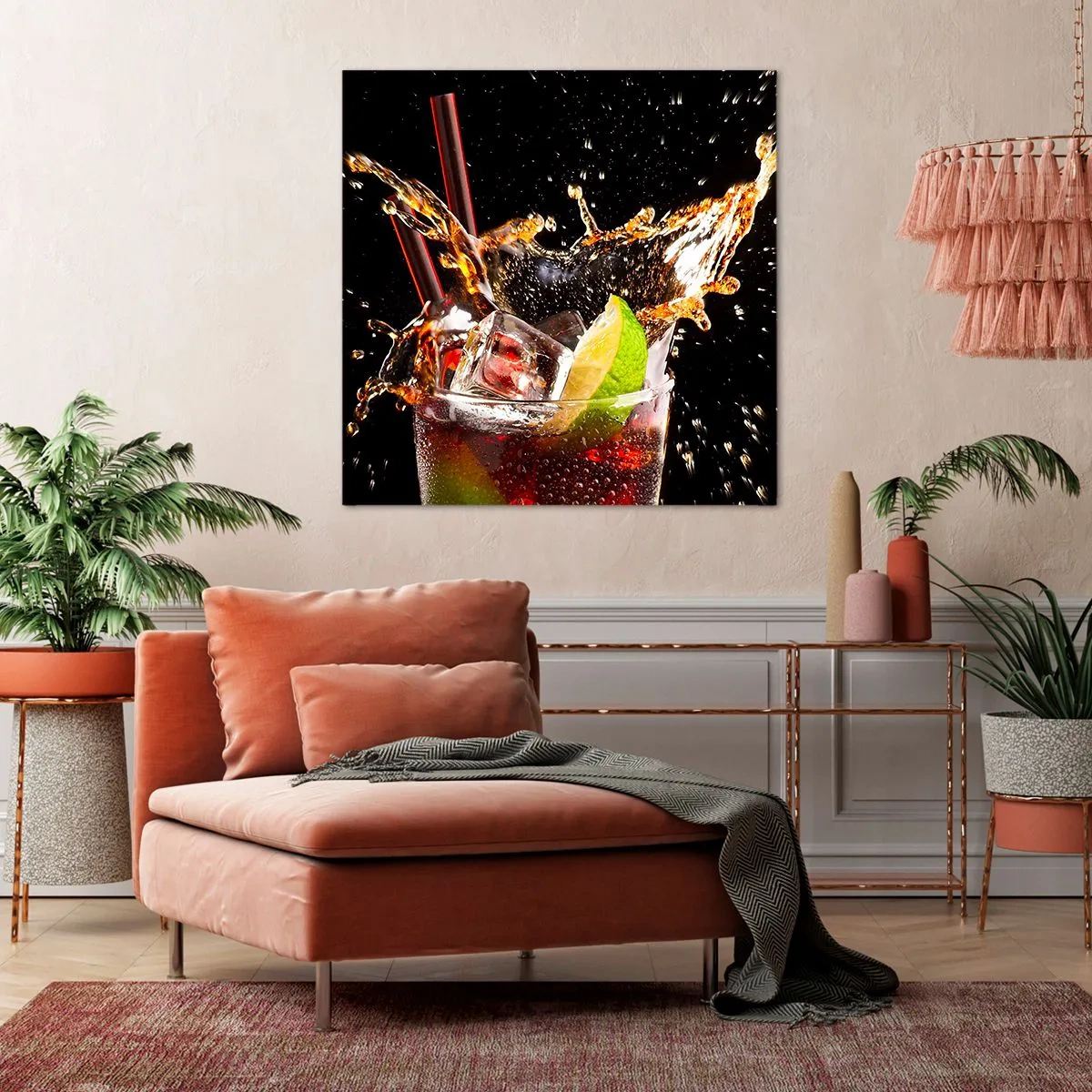 Schilderen op canvas - Vreugde en energie van kleuren - 60x60 cm