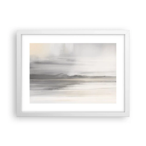 Poster in een witte lijst - Afstand in reflectie - 40x30 cm