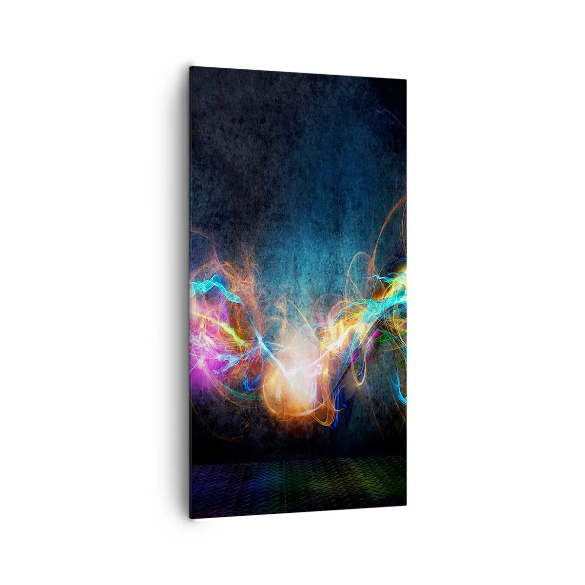 Schilderen op canvas - Met vreugde tegen het donker - 65x120 cm