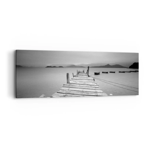 Schilderen op canvas - Achter bergen en zeeën - 90x30 cm