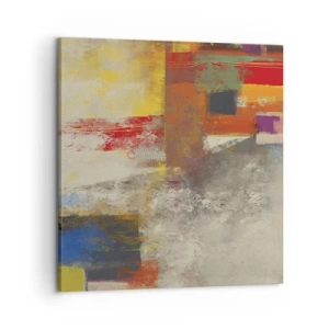 Schilderen op canvas - Kleur geometrie - 60x60 cm