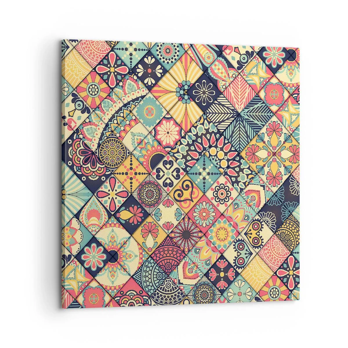 Schilderen op canvas - Marokkaanse sfeer - 60x60 cm