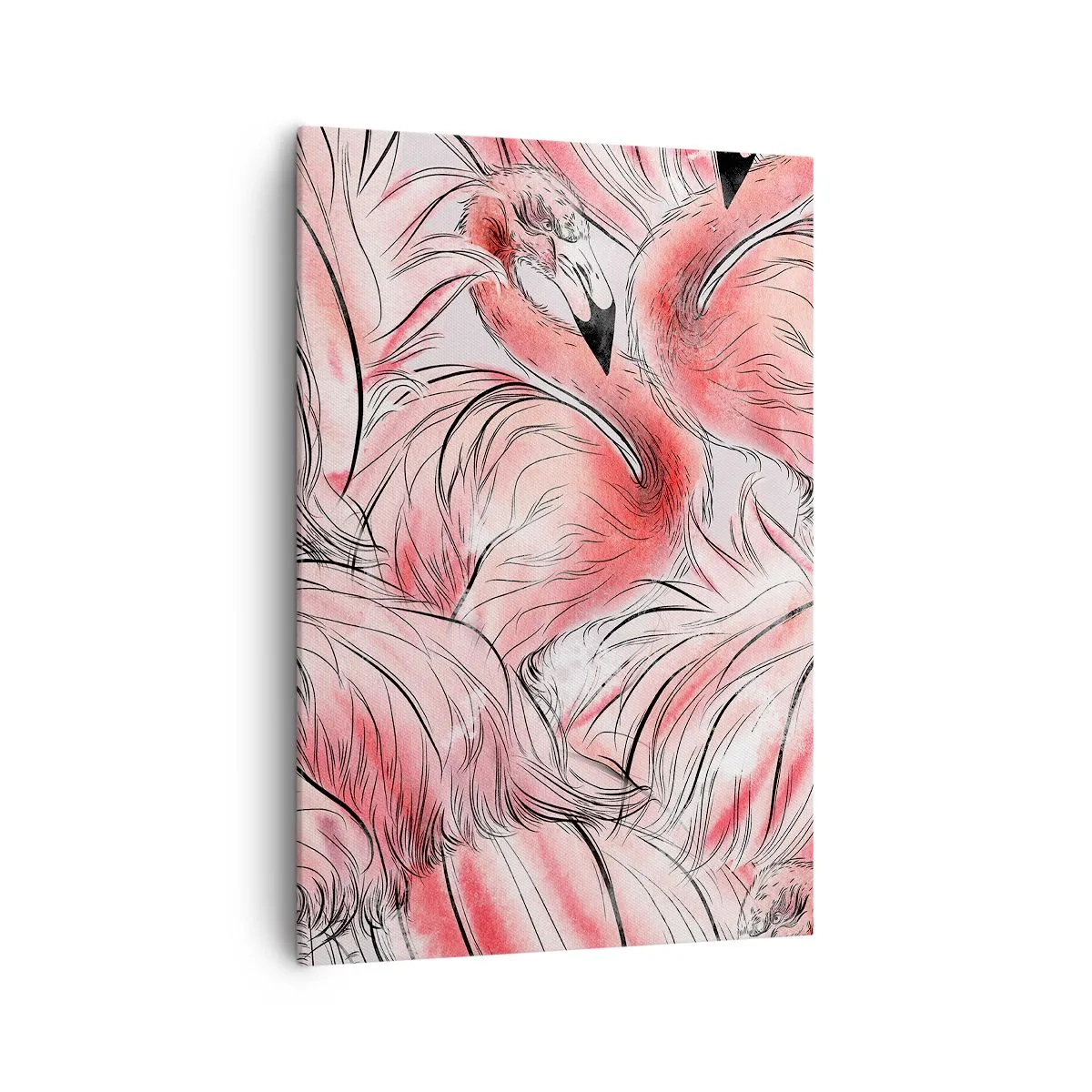 Schilderen op canvas - Vogelcorps de ballet - 70x100 cm