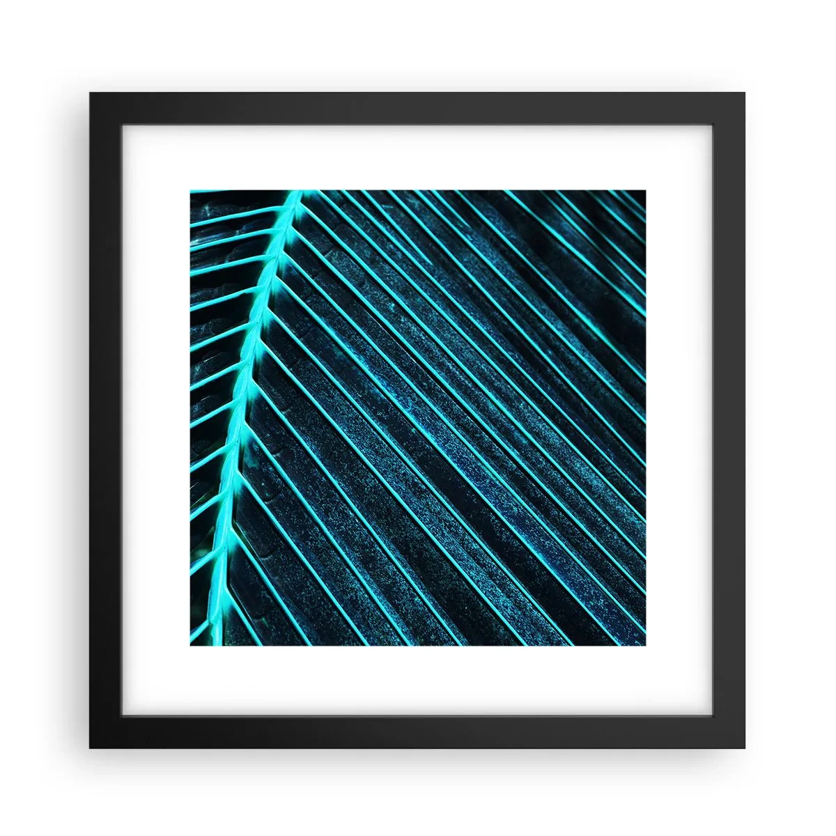 Poster in een zwarte lijst - Groene textuur - 30x30 cm