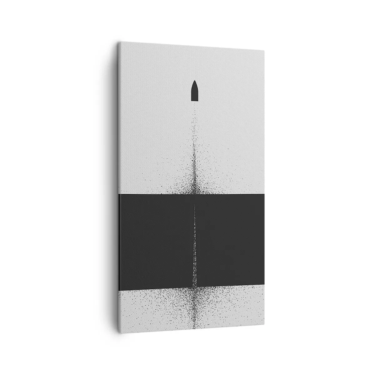 Schilderen op canvas - Rechtstreeks naar het doel - 45x80 cm