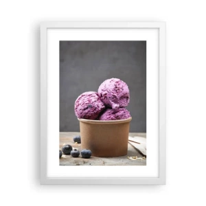 Poster in een witte lijst - Zoetheid en kou - 30x40 cm