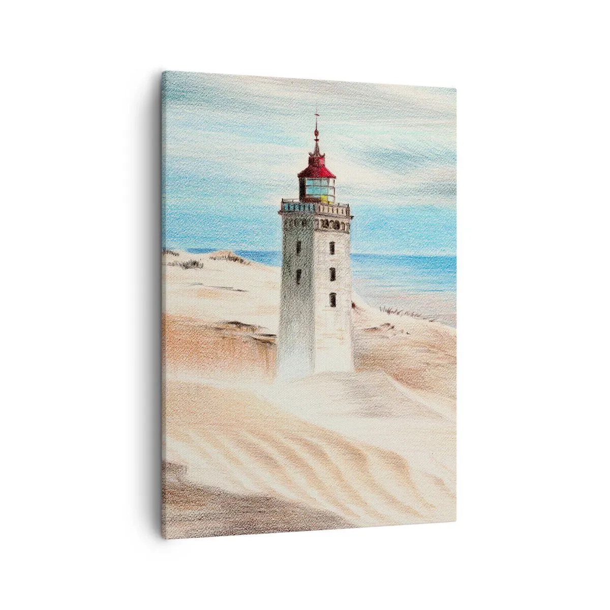 Schilderen op canvas - Altijd staren naar de zee - 50x70 cm