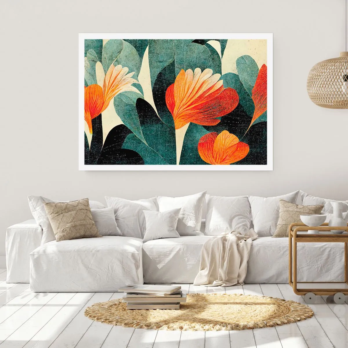 Poster - De hitte van de tropen en de koelte van het groen - 91x61 cm