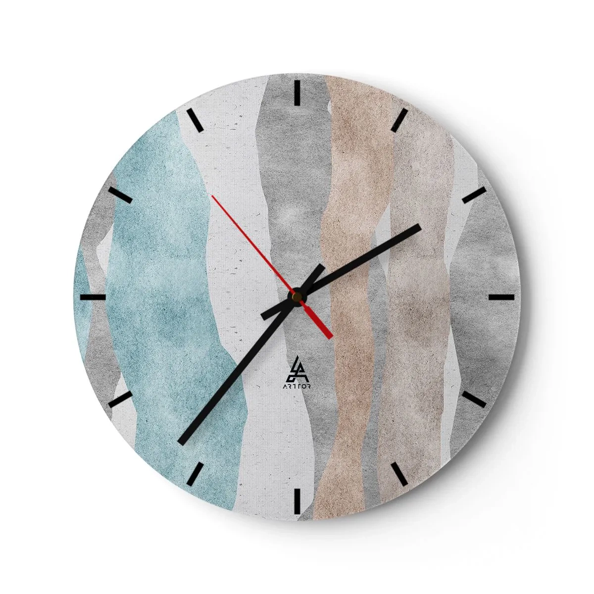 Wandklok - Klok - Een studie van nabijheid - 40x40 cm