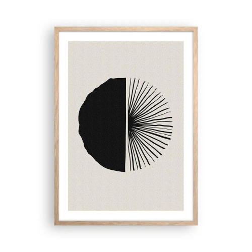 Een poster in een licht eiken lijst - Een scala aan mogelijkheden - 50x70 cm