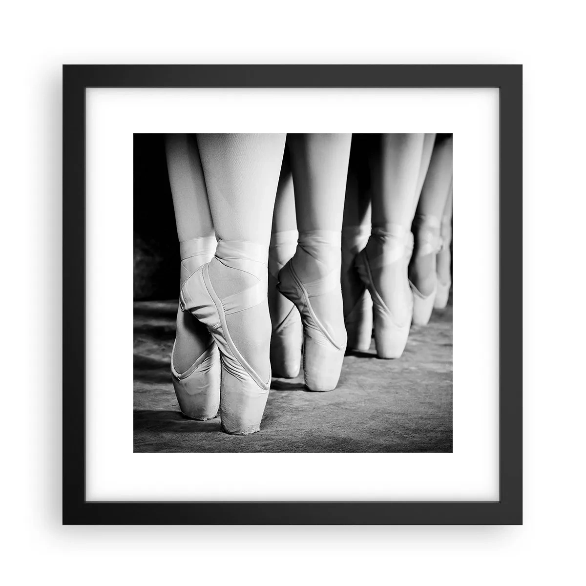 Poster in een zwarte lijst - Samen, lichtjes - 30x30 cm
