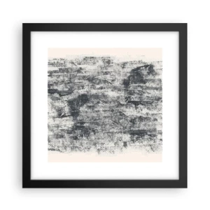 Poster in een zwarte lijst - Mistige compositie - 30x30 cm