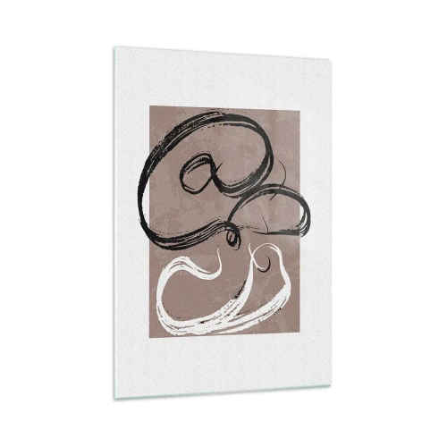 Schilderen op glas - Compositie – de zoektocht naar volheid - 70x100 cm