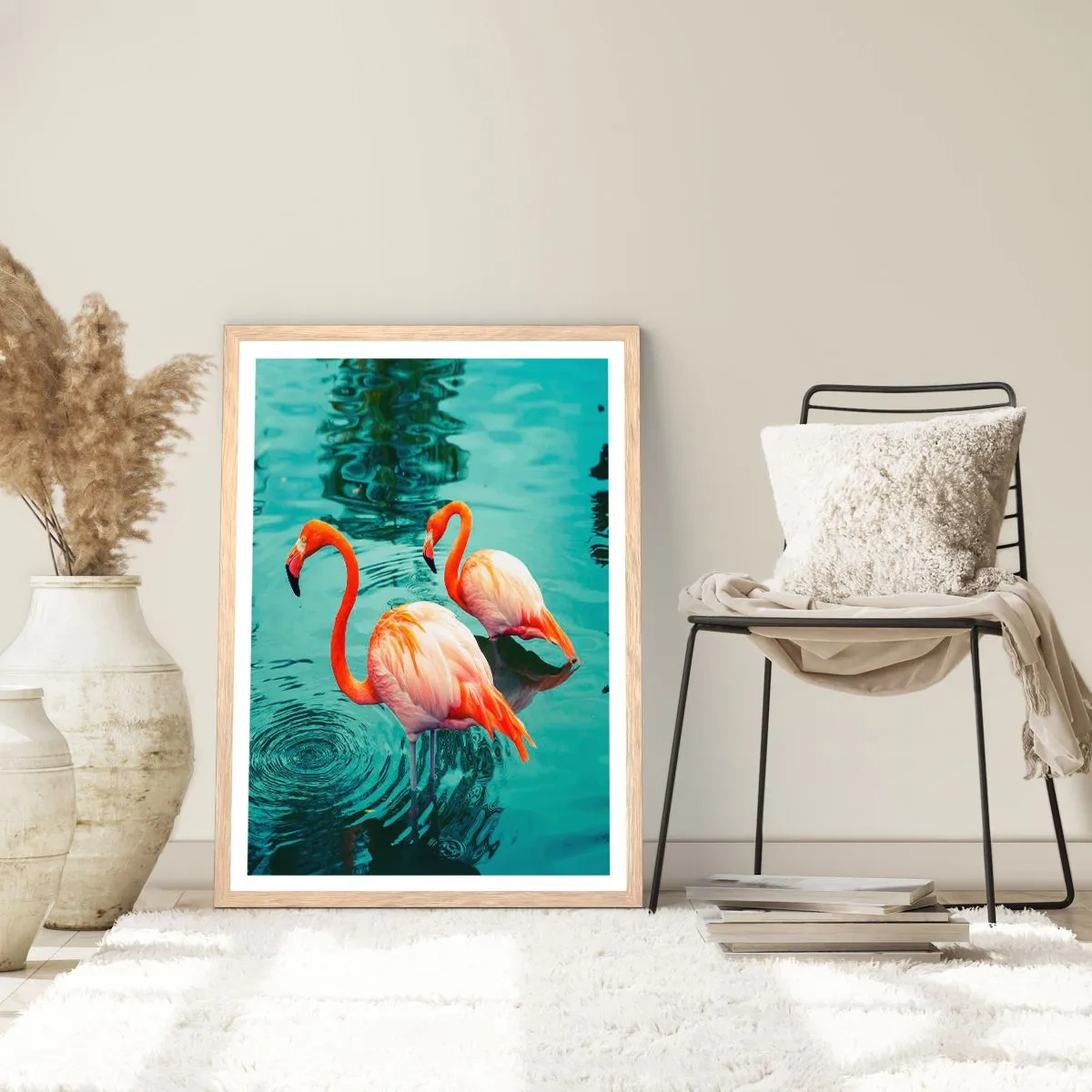 Een poster in een licht eiken lijst - We zijn nu in de mode - 70x100 cm