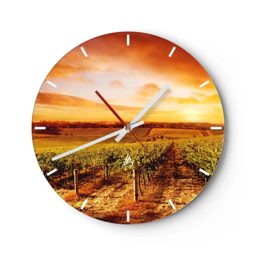 Wandklok - Klok - Licht fruitig met een vleugje zonneschijn - 40x40 cm