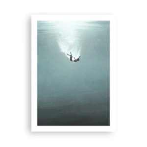 Poster - In de armen van de oceaan - 50x70 cm