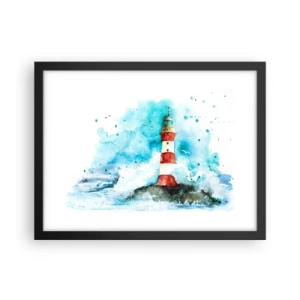 Poster in een zwarte lijst - Eenheid van de elementen - 40x30 cm