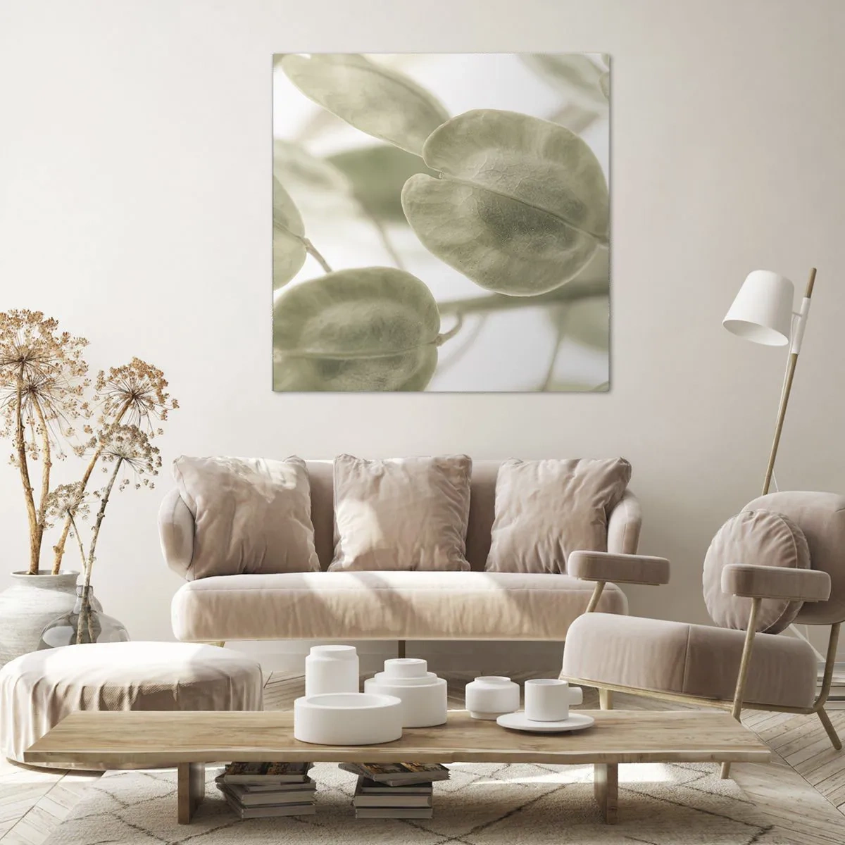 Schilderen op canvas - In het begin waren er bladeren... - 60x60 cm