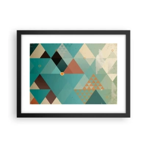 Poster in een zwarte lijst - Eenheid van veelheid, veelheid van eenheid - 40x30 cm