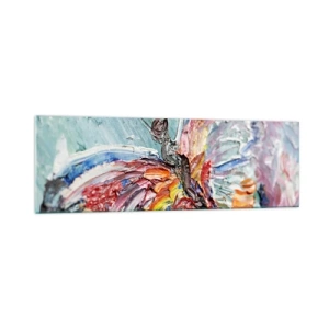 Schilderen op glas - Geschilderd door de natuur - 160x50 cm