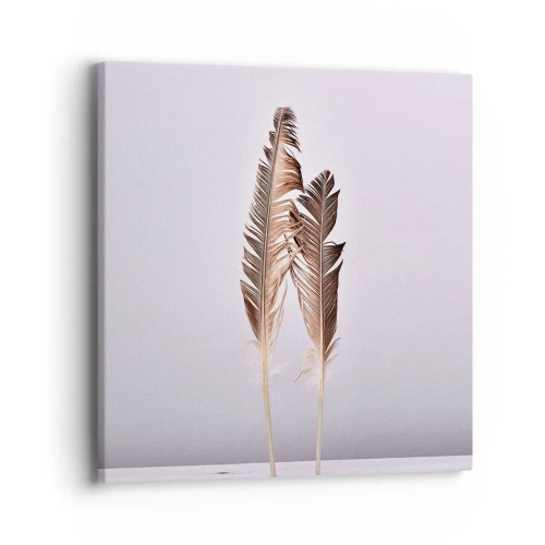 Schilderen op canvas - Tegen het niets - 40x40 cm