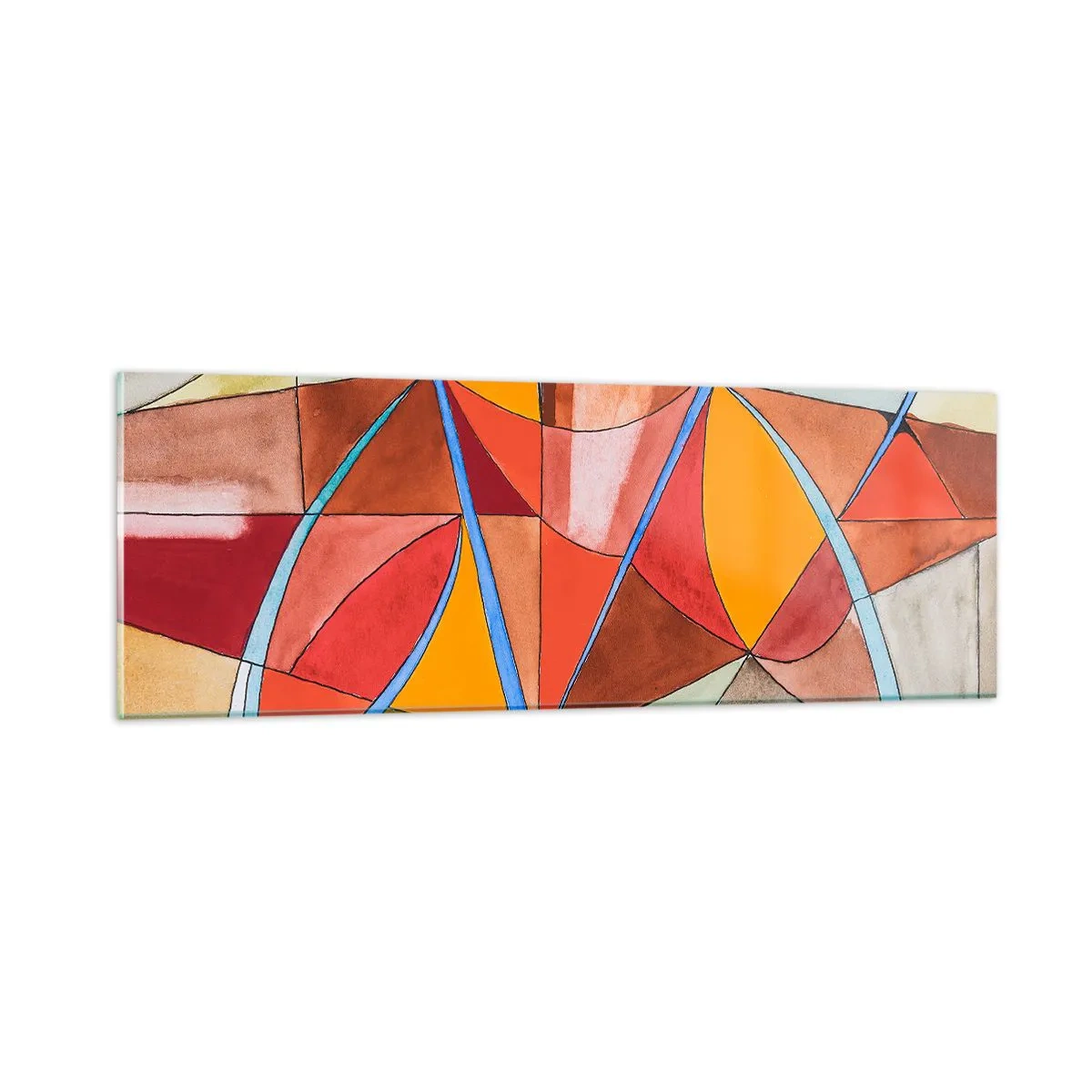 Schilderen op glas - Carrousel, de droomcarrousel - 90x30 cm