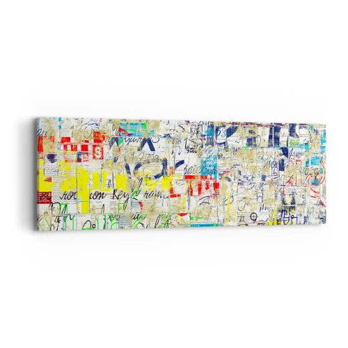 Schilderen op canvas - Het is gewoon een lust voor het oog - 90x30 cm
