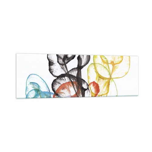 Schilderen op glas - Bloemen met een ziel - 160x50 cm