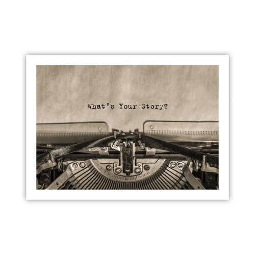 Poster - Vertel het mee - 70x50 cm