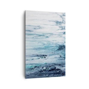 Schilderen op canvas - Blauwe ijspegels - 80x120 cm