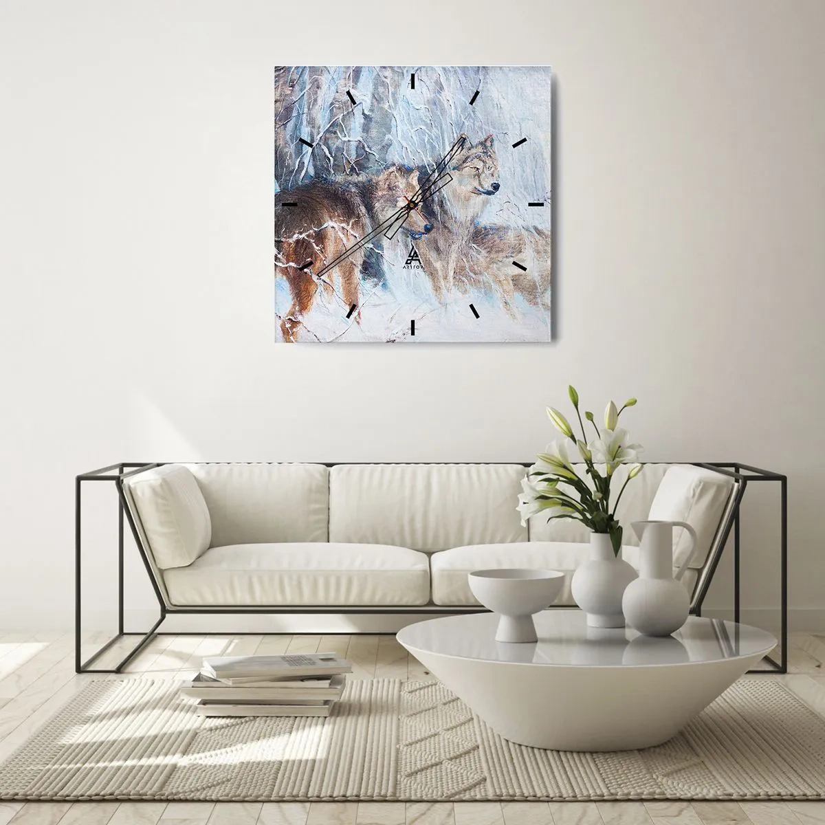 Wandklok - Klok - Aandacht! Hier komt ... - 30x30 cm