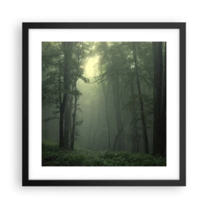 Poster in een zwarte lijst - Voordat hij wakker wordt - 40x40 cm