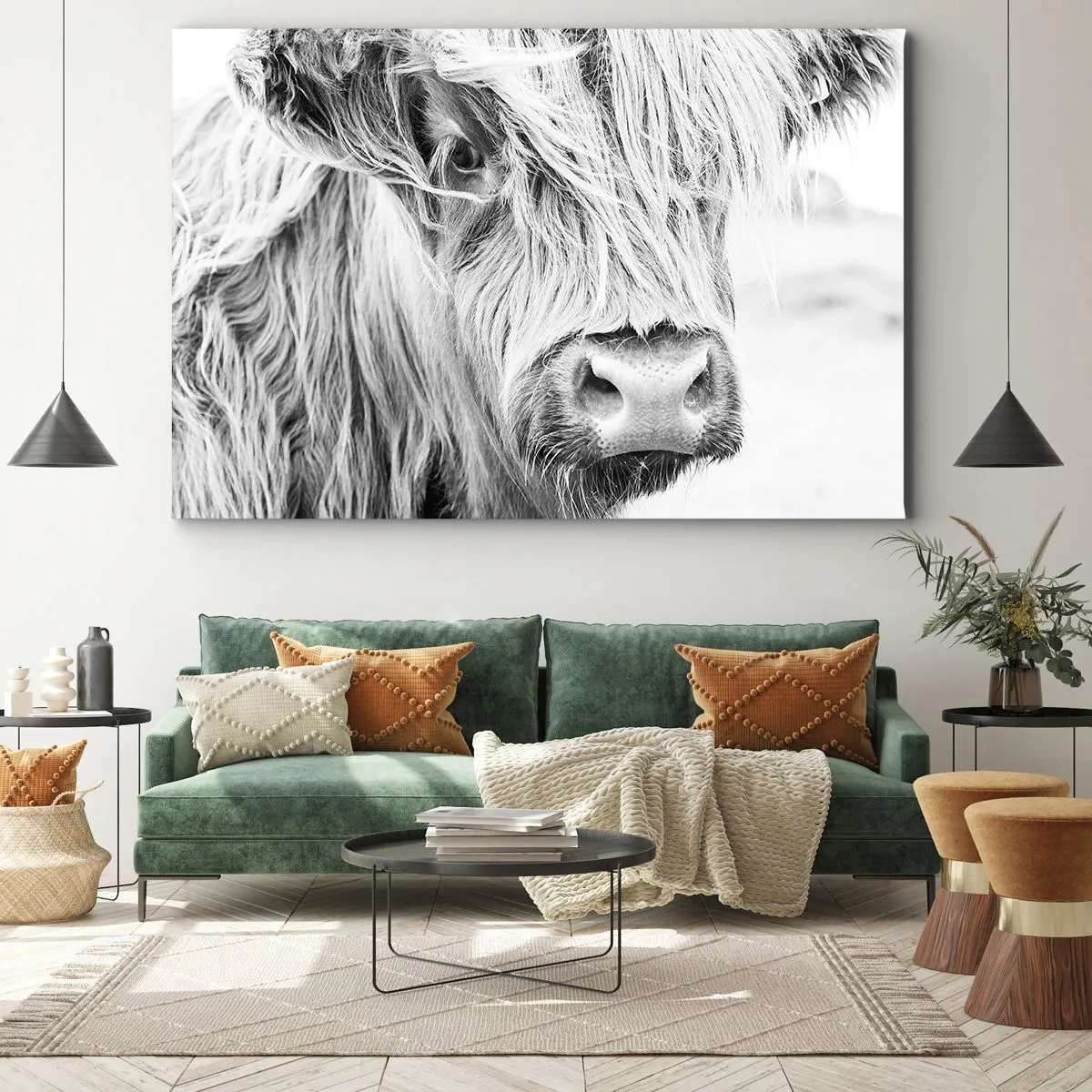Schilderen op canvas - Schotse wildheid - 120x80 cm
