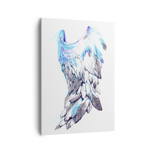 Schilderen op canvas - Ik heb vleugels nodig - 50x70 cm