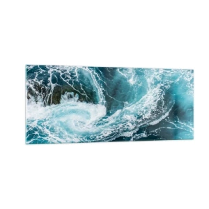 Schilderen op glas - De poort naar het binnenste van de aarde - 100x40 cm