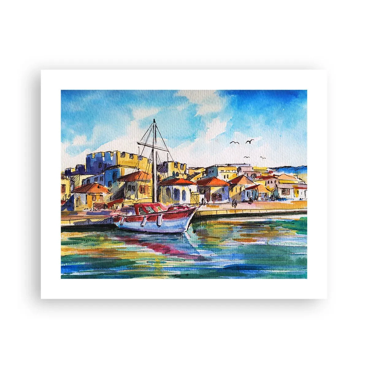 Poster - Regenboogmiddag - 50x40 cm