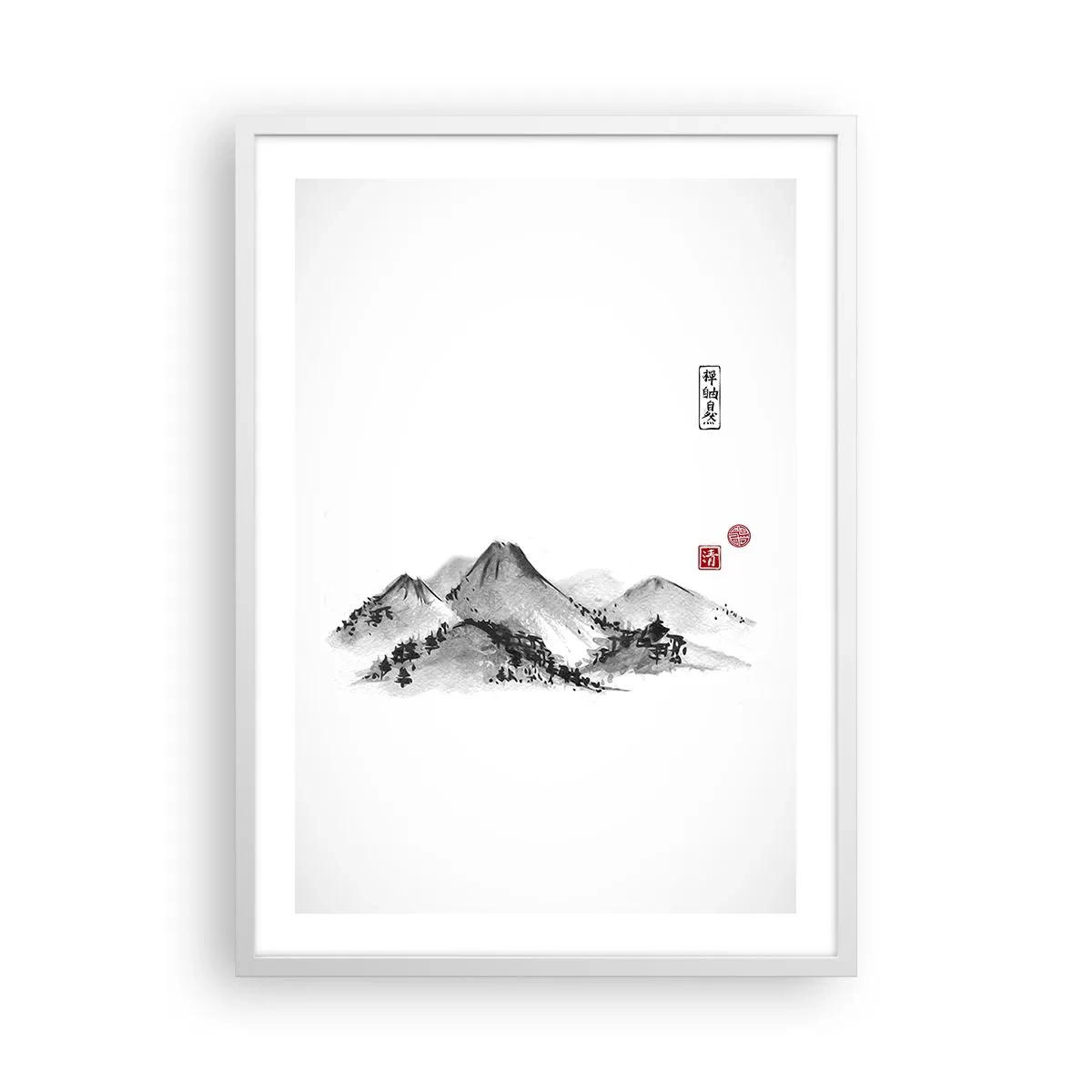 Poster in een witte lijst - Oneindige verte - 50x70 cm