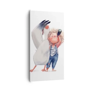 Schilderen op canvas - Een geweldige reisroute - 65x120 cm