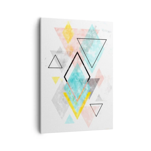 Schilderen op canvas - Geometrisch spel - 50x70 cm