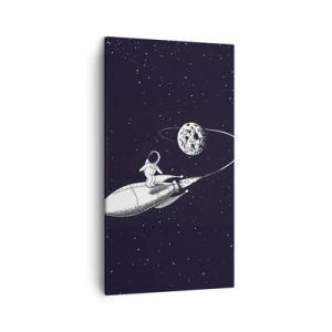 Schilderen op canvas - Spacesurfer - 45x80 cm