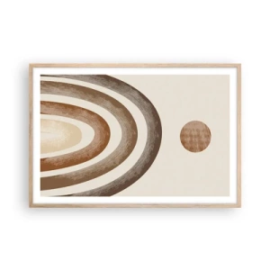 Een poster in een licht eiken lijst - In een sterrenstelsel ver, ver weg - 91x61 cm