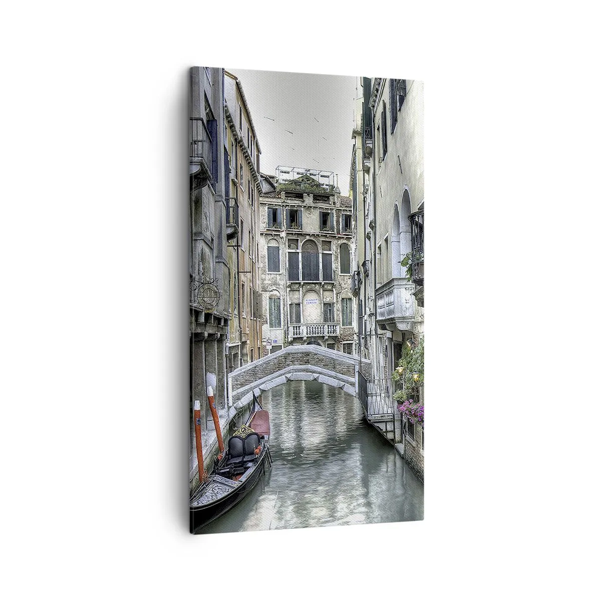 Schilderen op canvas - Eeuwenlang in stille reflectie - 45x80 cm