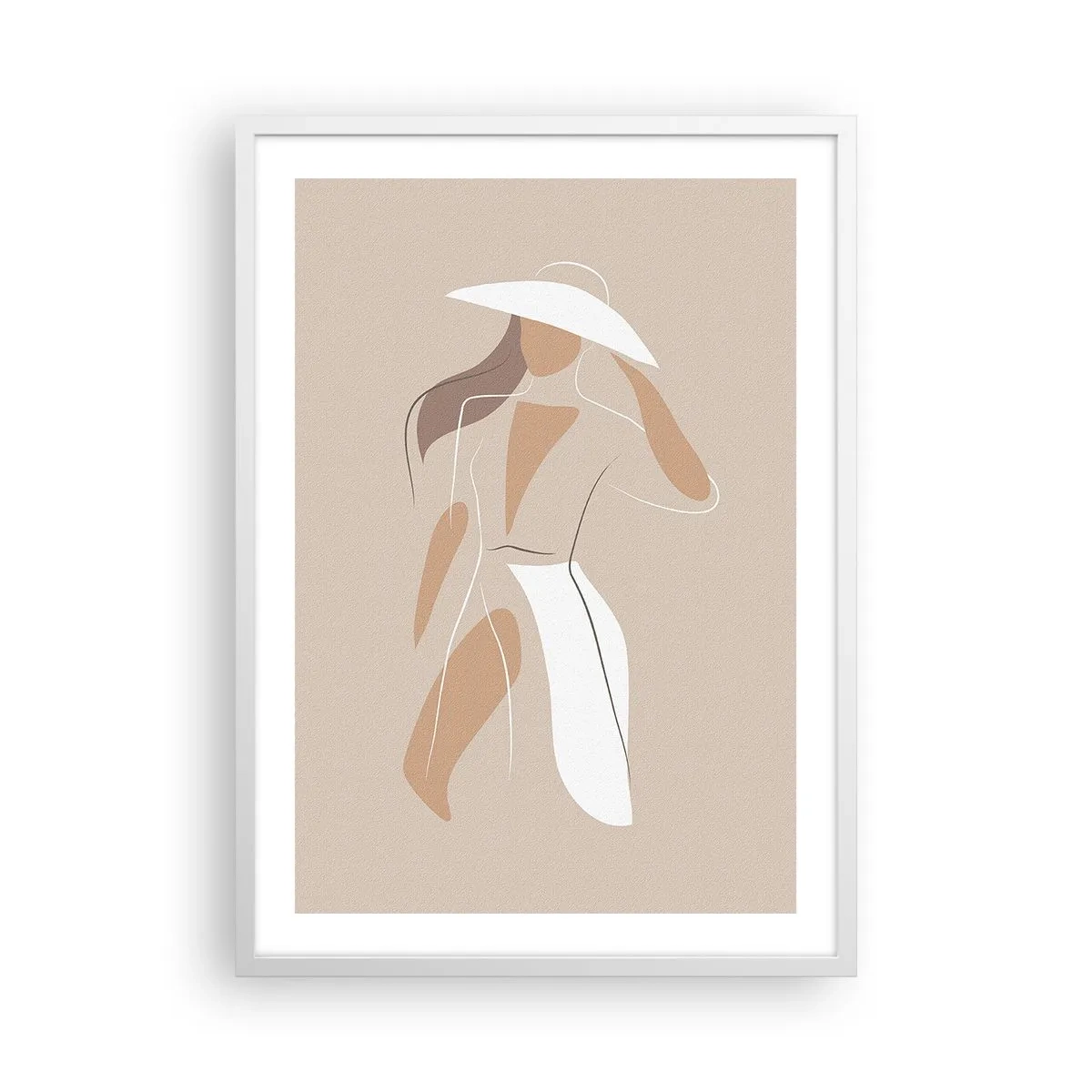 Poster in een witte lijst - Mode is leuk - 50x70 cm