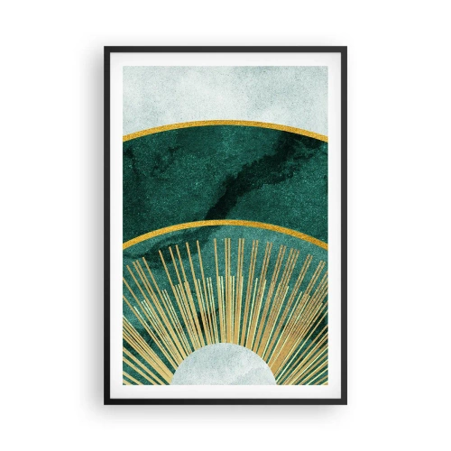 Poster in een zwarte lijst - Een ander zonnestelsel - 61x91 cm